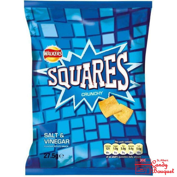 Walkers Squares Salt & Vinegar (27.5g) - BBF APR 25, 2020-Candy Bouquet of St. Albert