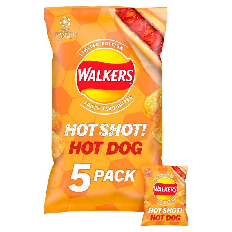 Walkers Hot Shot! Hot Dog Flavour (5-Pack) - Candy Bouquet of St. Albert