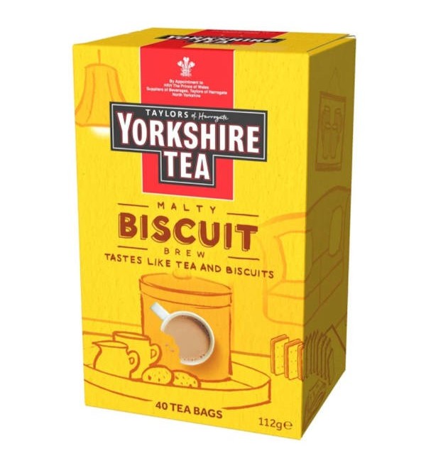 Taylors of Harrogate Yorkshire Tea - Malty Biscuit Brew (40 bags) - Candy Bouquet of St. Albert